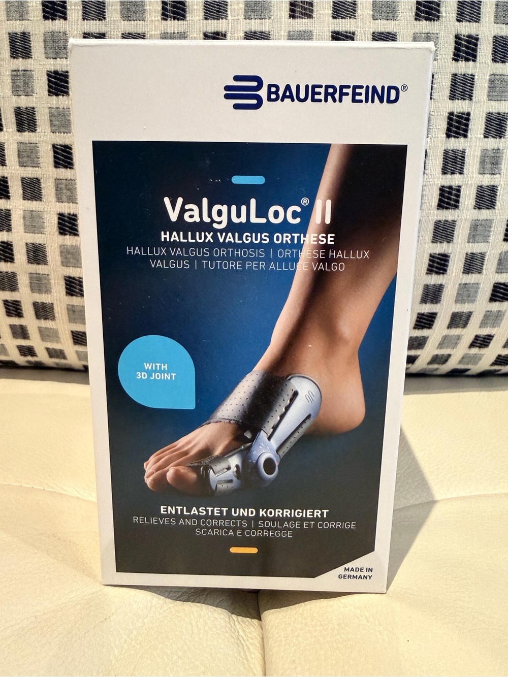 ValguLoc II Hallux Valgus Orthosis - Gray/Black - set of 2!